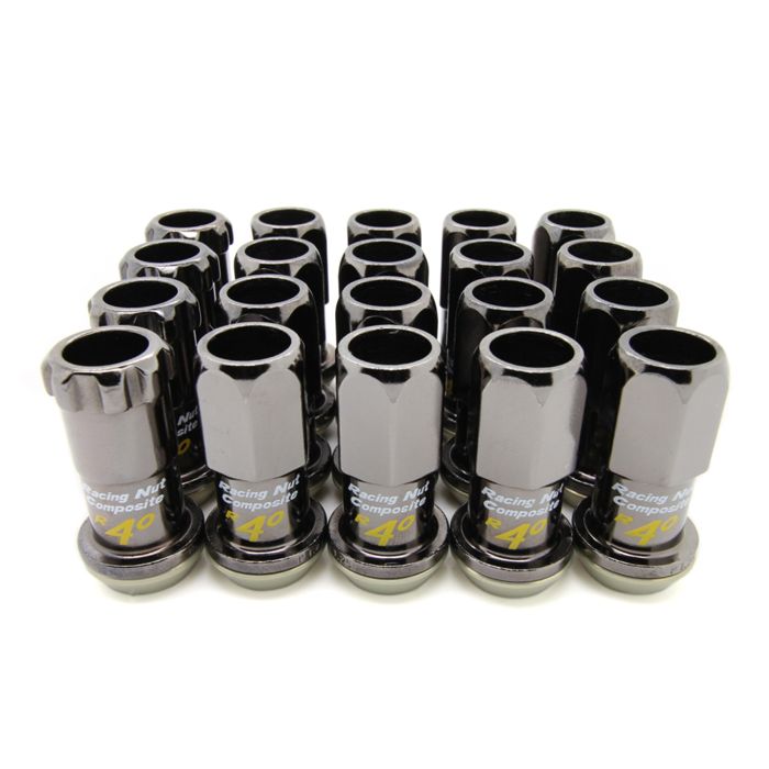 Project Kics 12x1.50 R40 Lug Nuts - Black (16+4 Locks) P/N:KRC11K